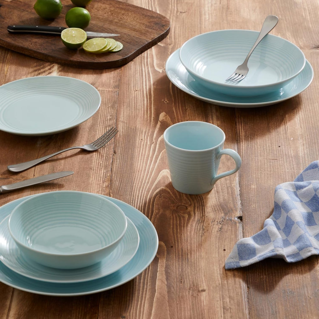 Set of 4 Blue Pasta Bowl, 9.5" A479859