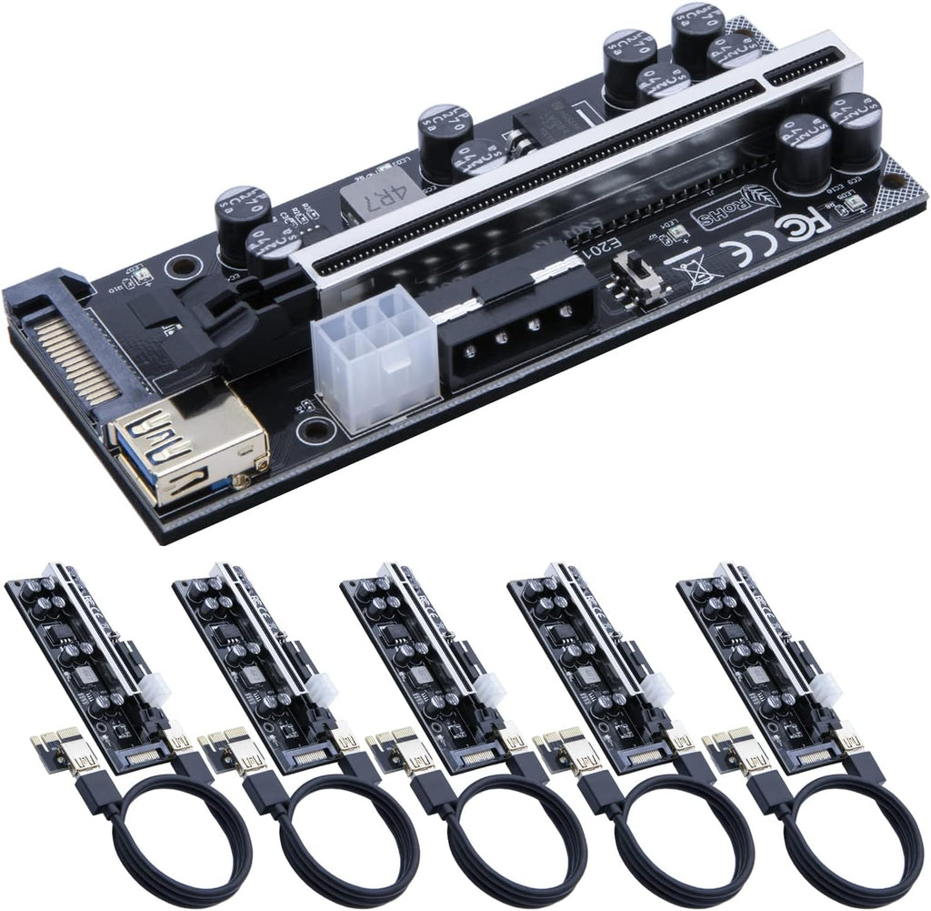 PCIe Riser Card 16X to 1X 6 Pack O100186