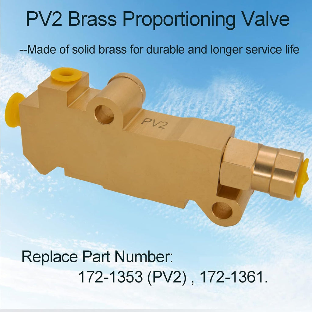 Brass Disc Front Drum Rear Brake Proportioning Valve Pack of 2 J391454