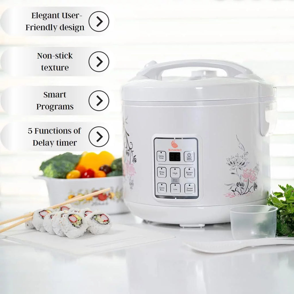 20 Cup Cooked (10 Cup Uncooked) Rice Cooker Food Steamer J661062