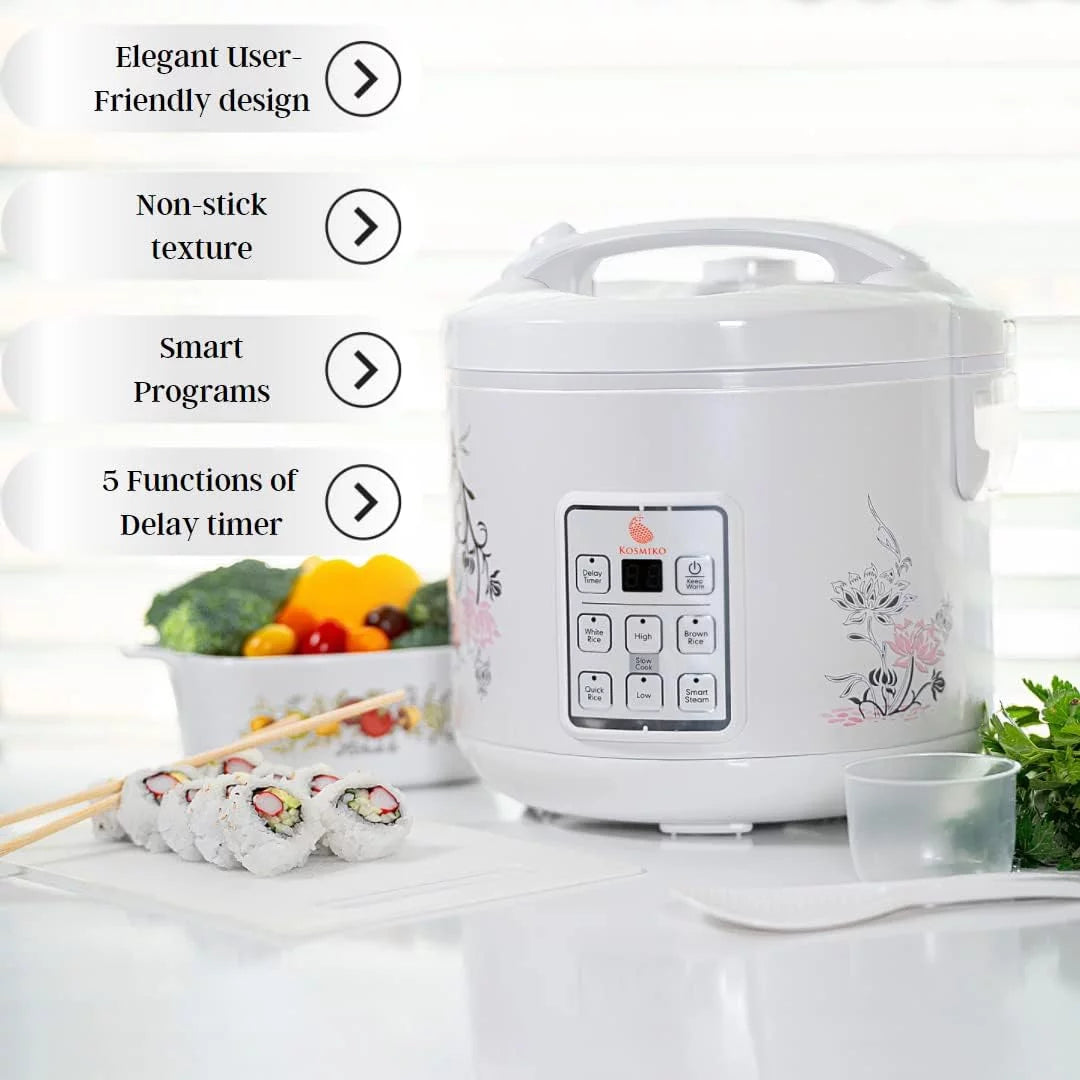 20 Cup Cooked (10 Cup Uncooked) Rice Cooker Food Steamer J661062
