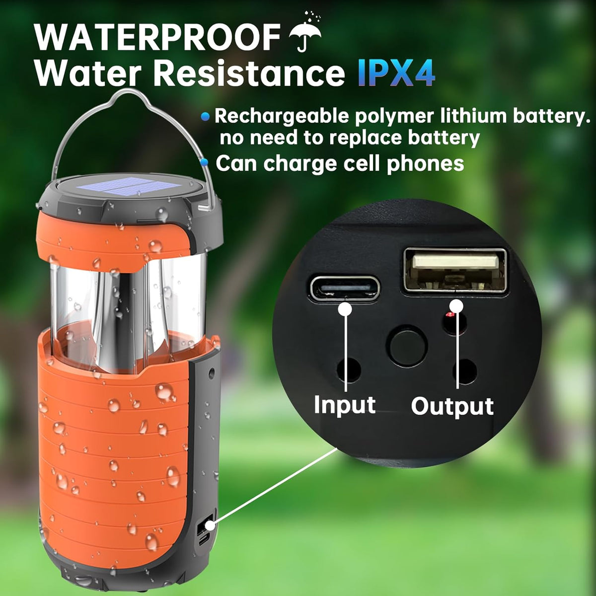 Rechargeable LED Camping Lantern with 5000mAh Battery A77691