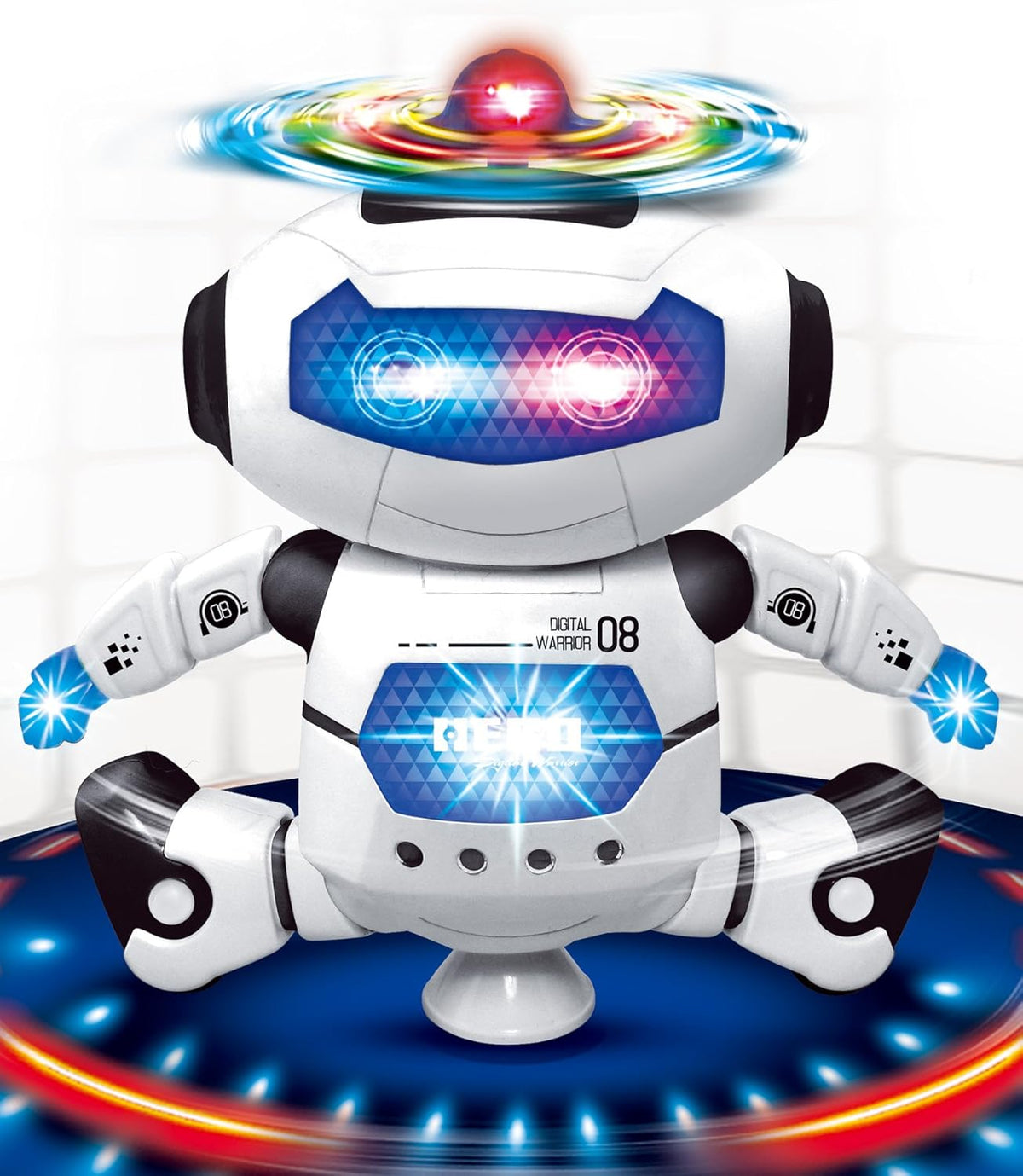 Interactive 360° Dance Spin Smart Robot with LED Light & Music Z2696