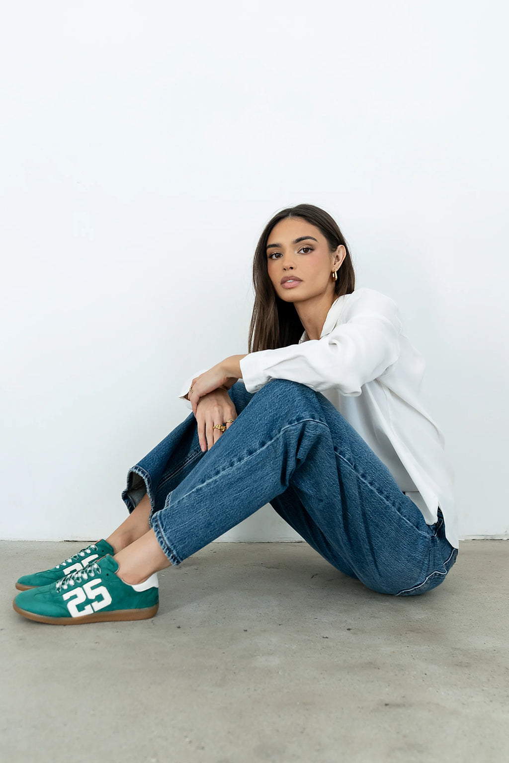 Retro Sneakers in Green A5595