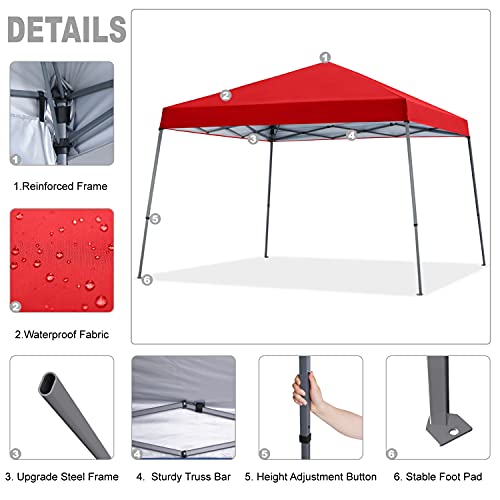 Portable Pop Up Canopy Tent 10x10 Blue B820421
