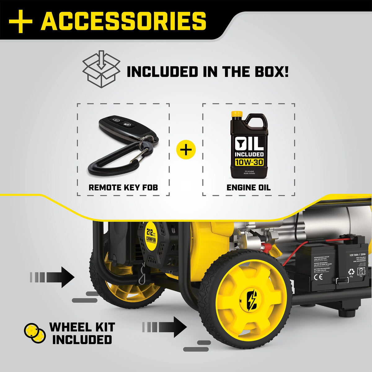 3500 Watts Portable Generator with Remote Start K76824