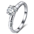 1 Ct Moissanite Sterling Silver Engagement Ring Z607317