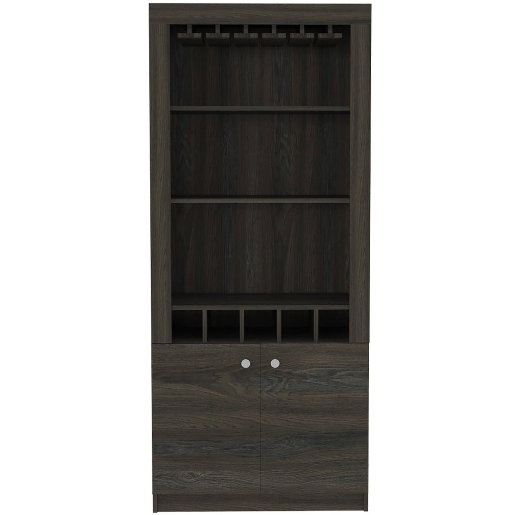 Black Wengue Bar Cabinet D81046