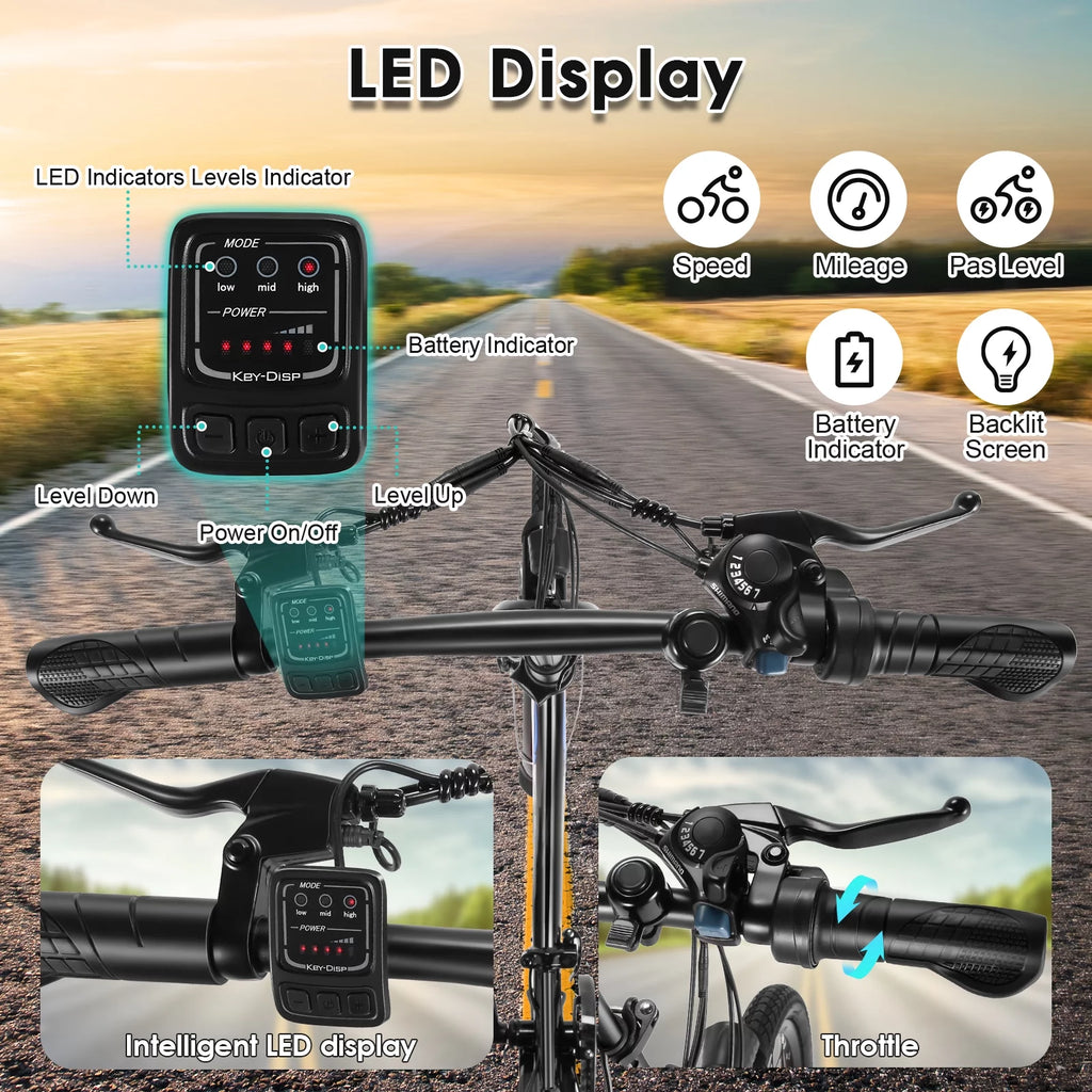 500W Folding Electric Bike for Adults T823