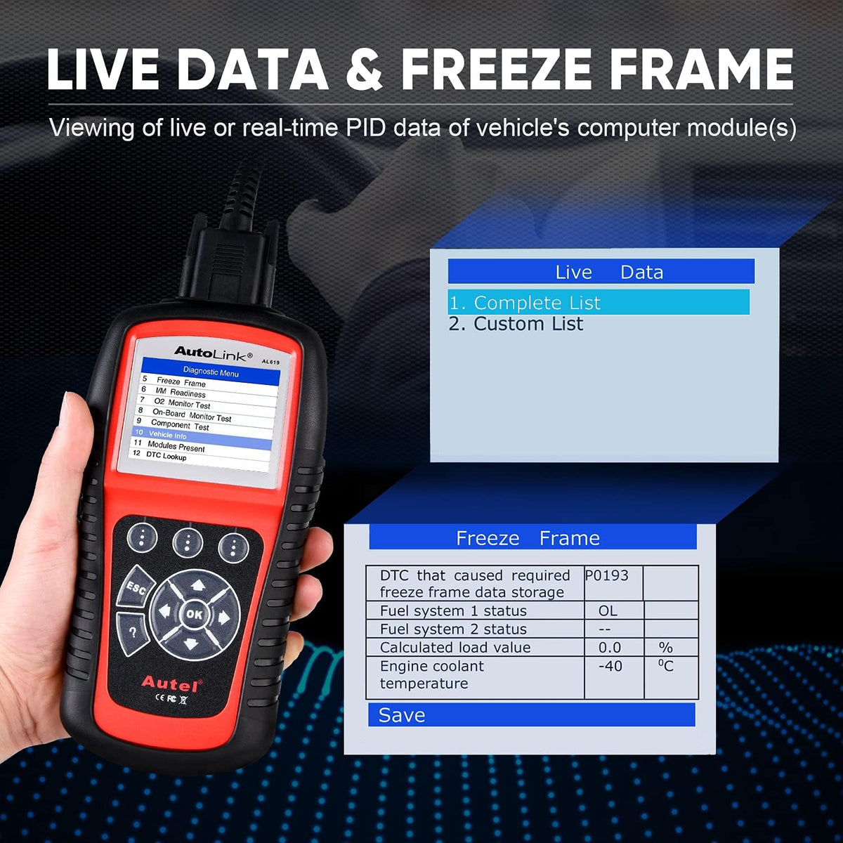 OBD2 Scanner with ABS and SRS Airbag Diagnostic K771