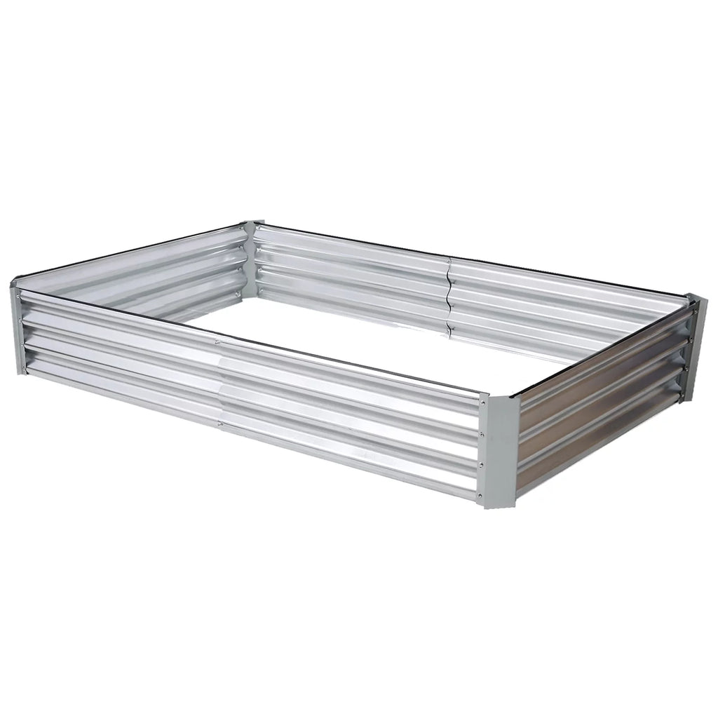 Galvanized Raised Garden Bed 4x3x1 ft L9888