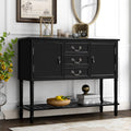Black 45-Inch Solid Wood Console Table L9150