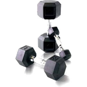 50lb Coated Hex Dumbbell I766