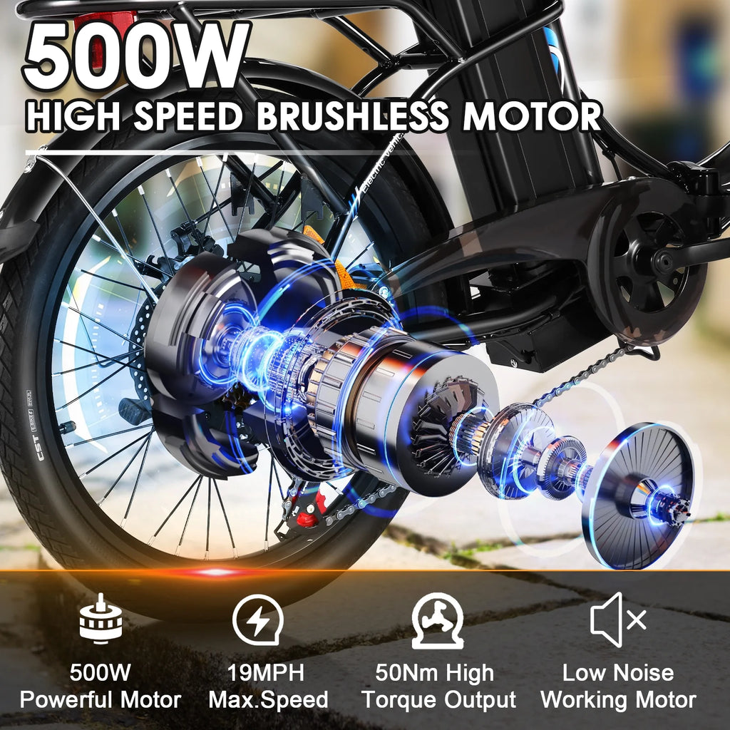 500W Folding Electric Bike for Adults T823