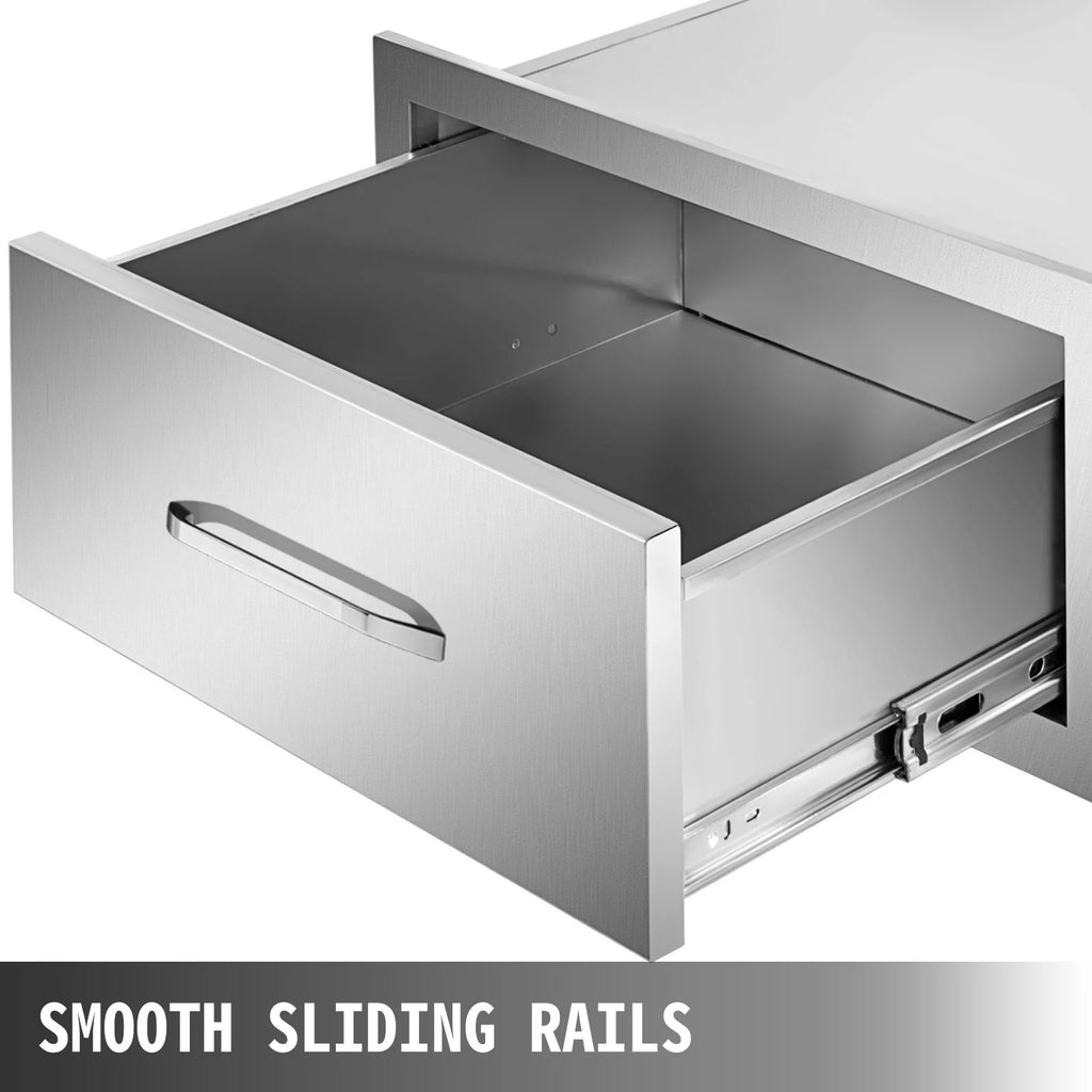 30"Wx10"Hx20"D Double Access Outdoor Kitchen Drawers S347
