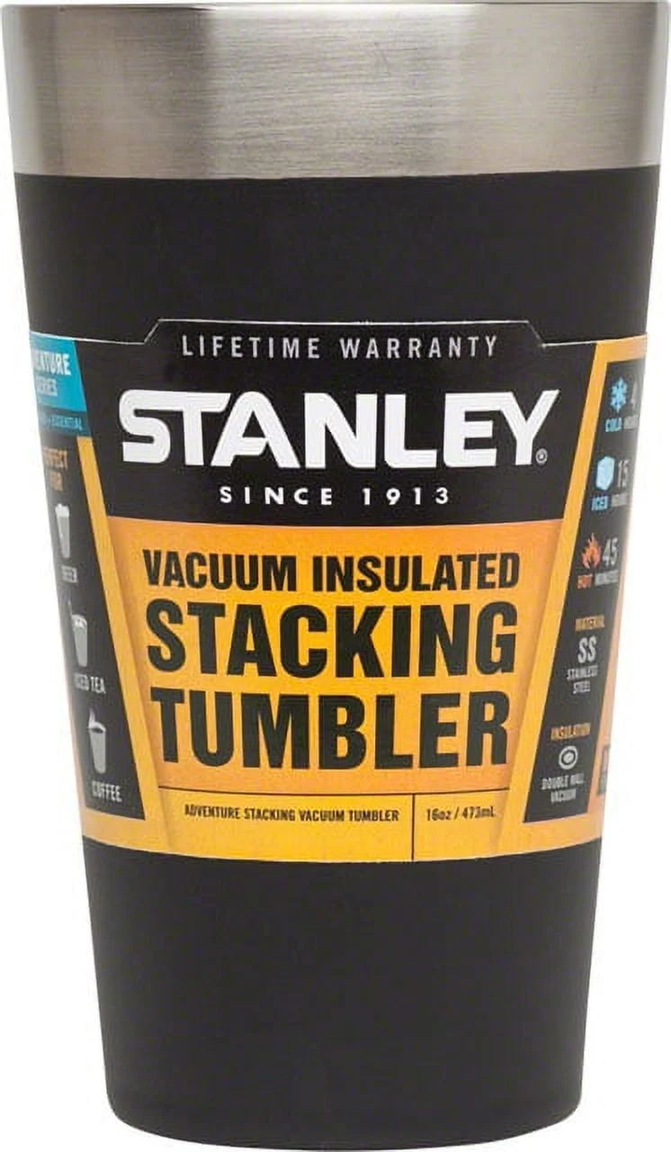 16 oz Matte Black Insulated Tumbler A9741