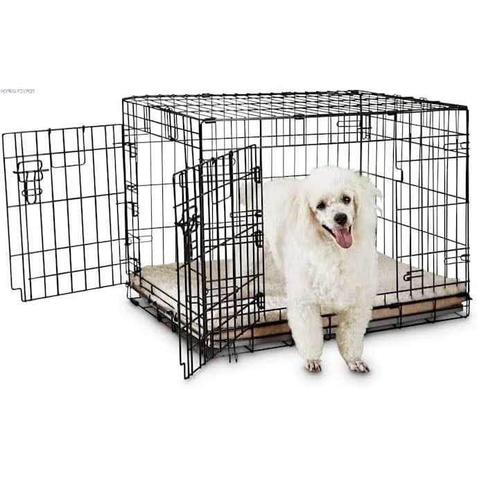 2-Door Folding Dog Crate Q9125