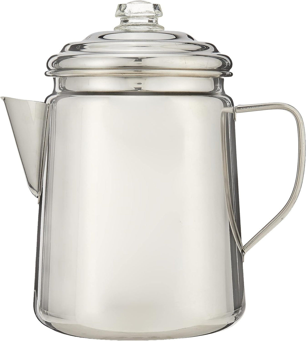 12-Cup Stainless Steel Coffee Percolator & 24-Piece Enamel Dinnerware Set S885107