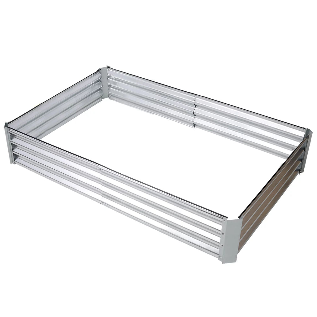 Galvanized Raised Garden Bed 4x3x1 ft L9888