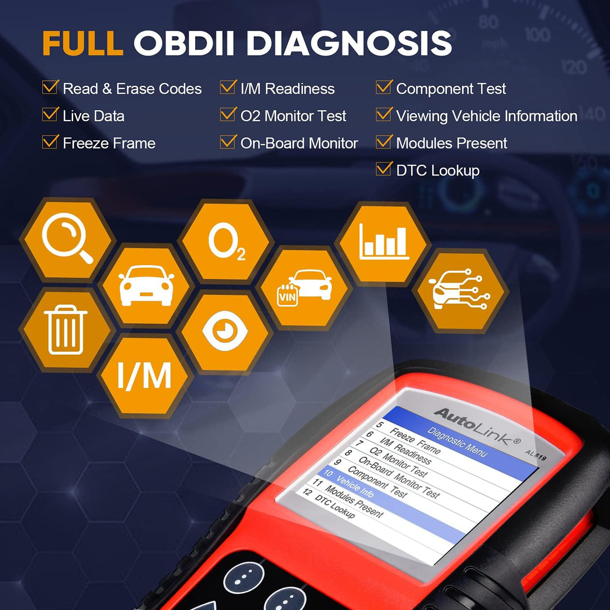 OBD2 Scanner with ABS and SRS Airbag Diagnostic K771