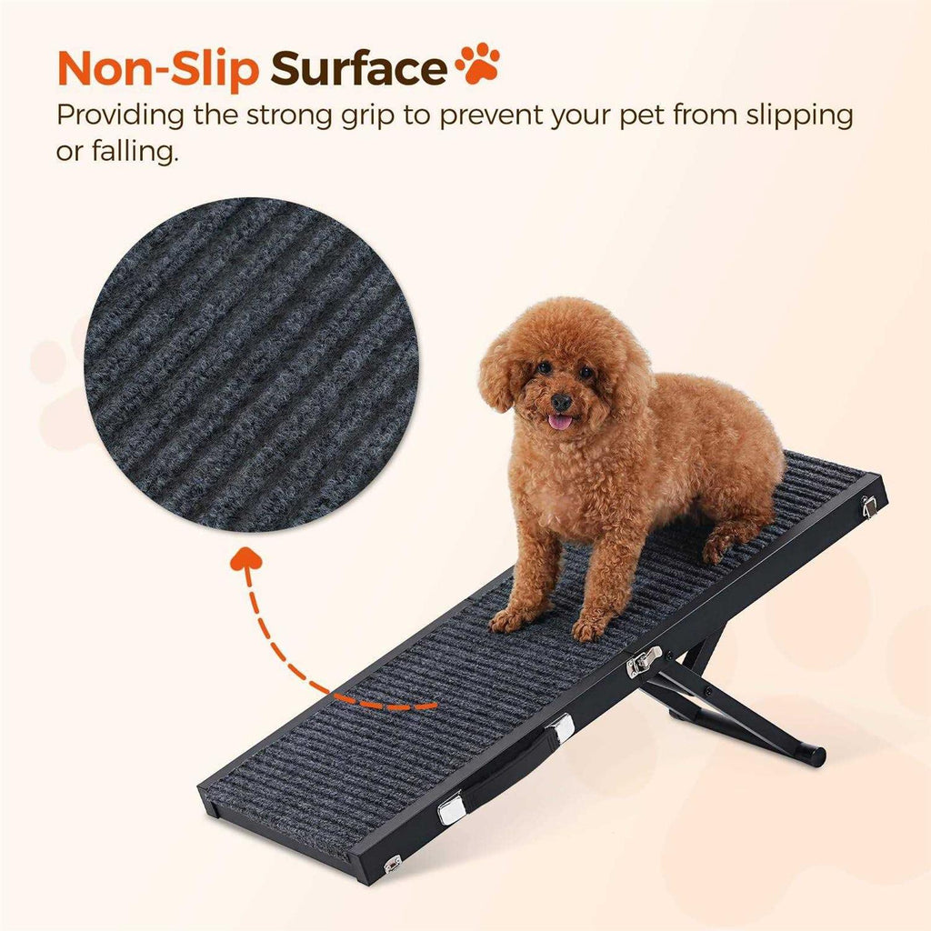 32” Long Portable Pet Ramp with Non-Slip Rug Surface F226646