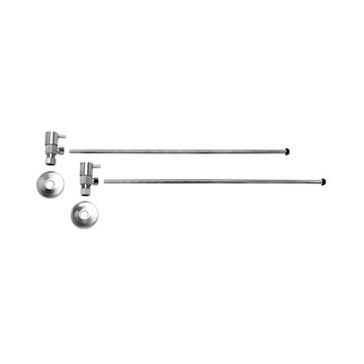 Satin Brass Angle Compression Supply Kit A729