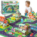 Building Blocks Set with 5 Toy Cars Y2960