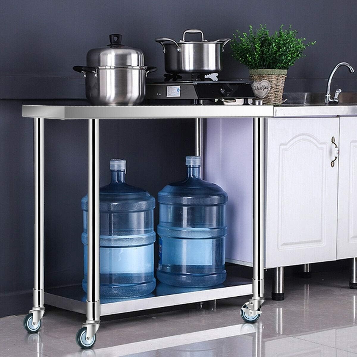 NSF Commercial Stainless Steel Work Table with Undershelf P384126