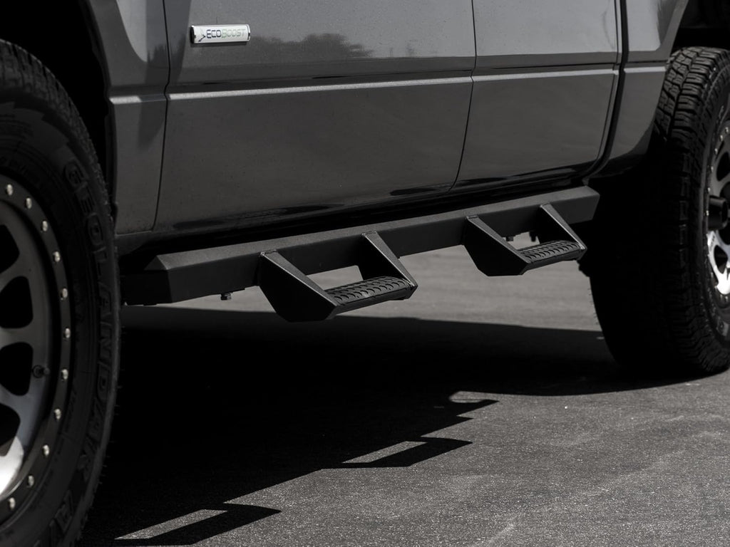 Matte Black Drop Step Bars L7765