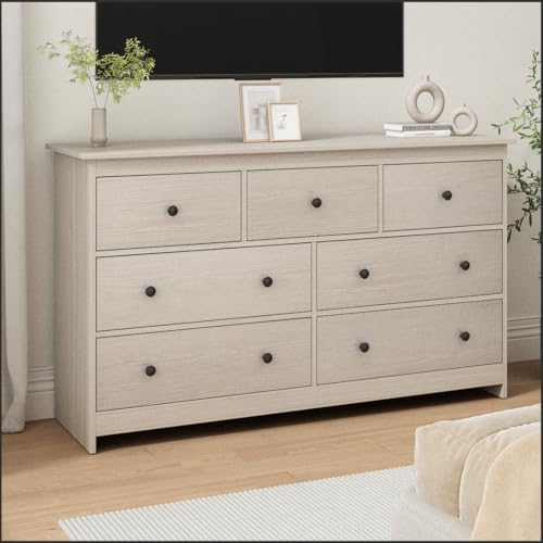 White 7 Drawer Wooden Dresser A320808