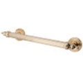 12" Polished Brass Decorative Grab Bar S7846
