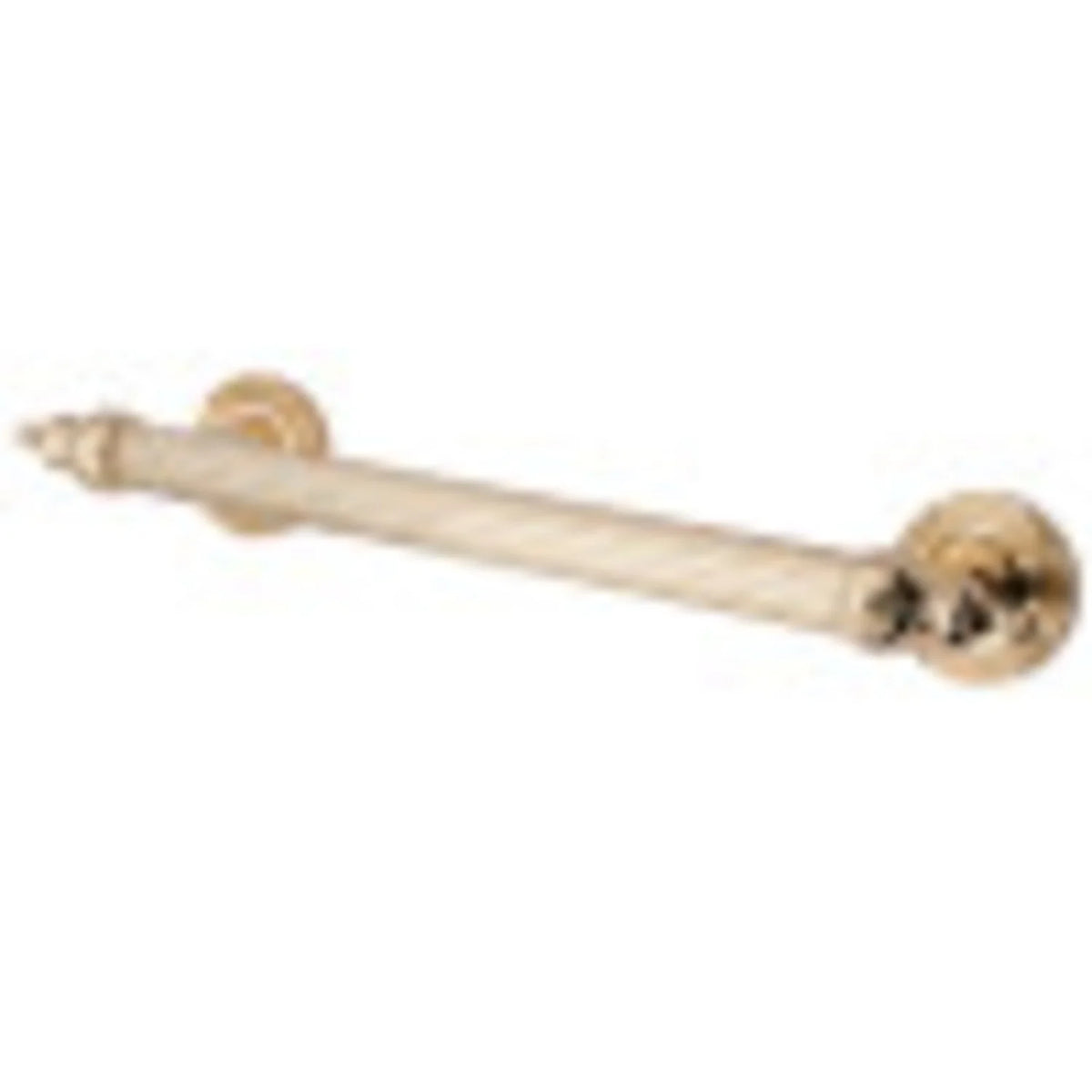 12" Polished Brass Decorative Grab Bar S7846