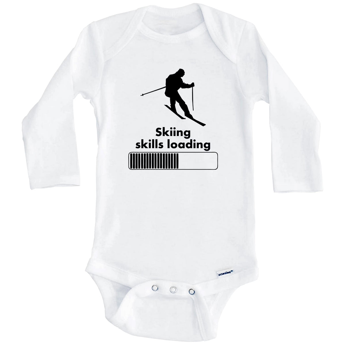 White Long Sleeve Baby Bodysuit P123