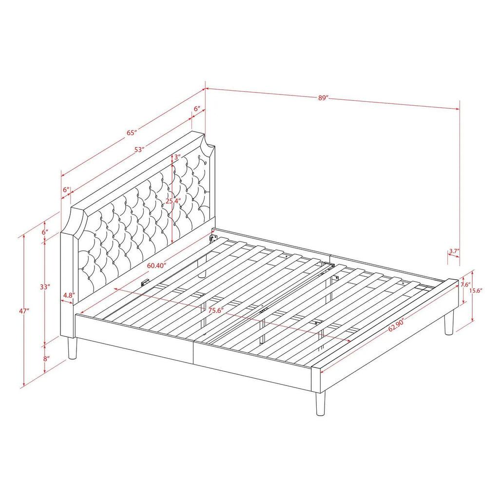 3 Pieces Wood Queen Bedroom Set O91530