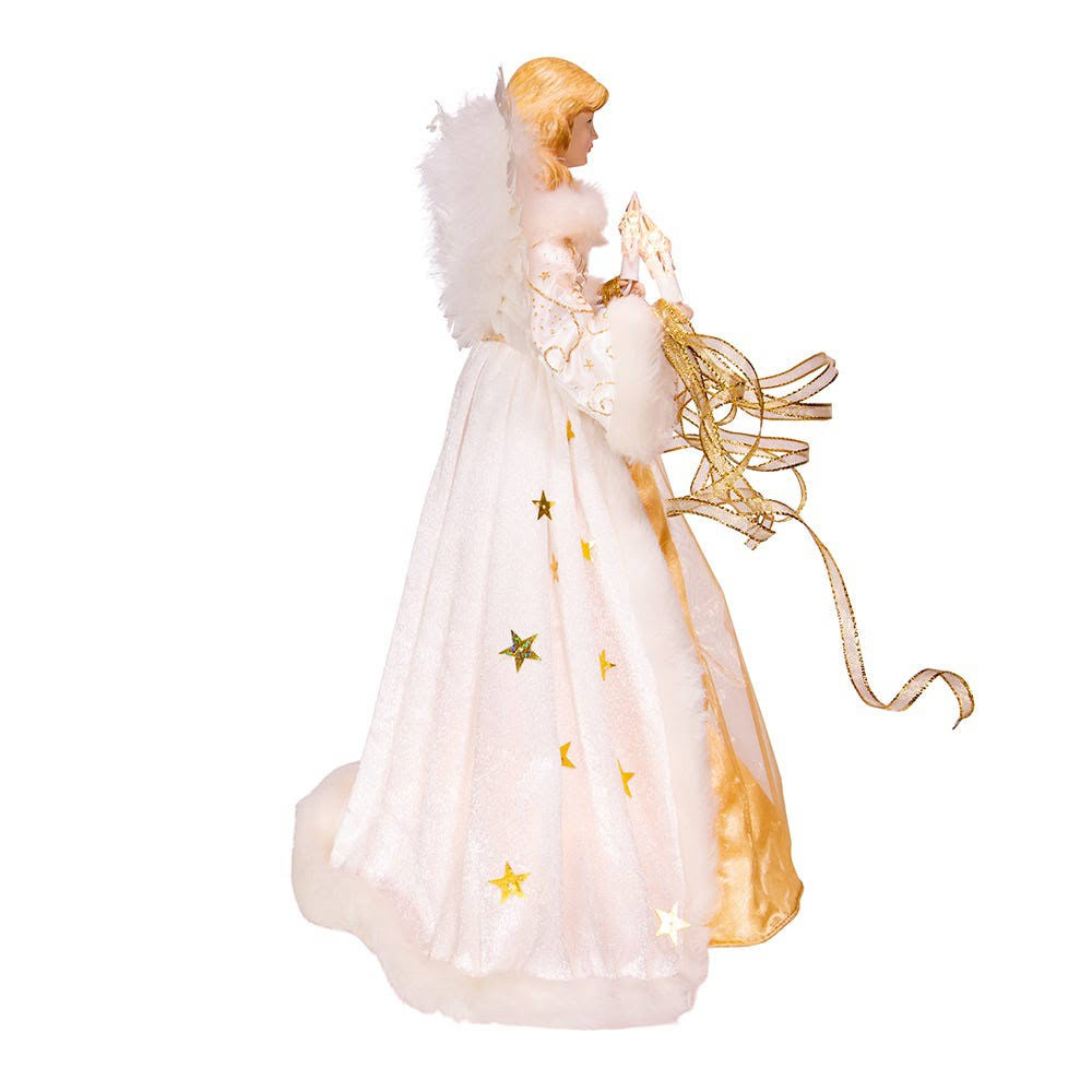 Cream and Gold Angel Treetop O173605