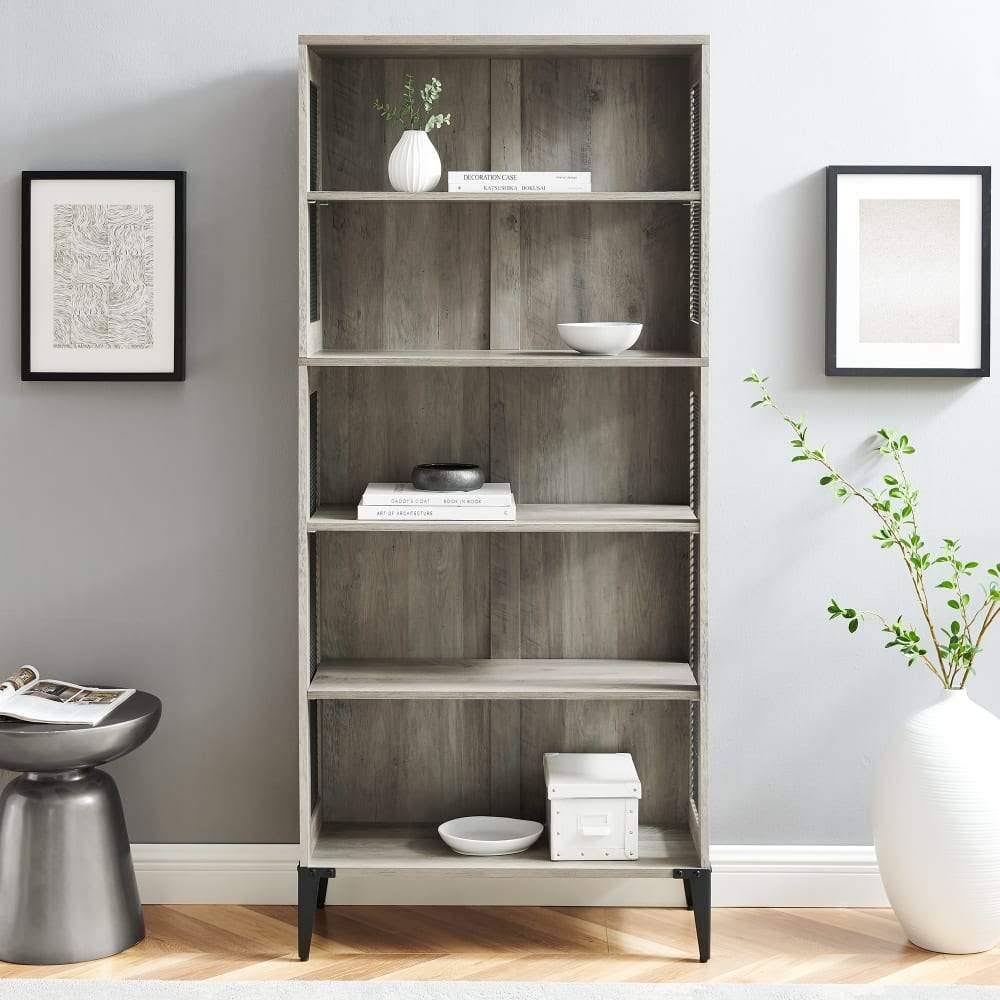 Tall Bookshelf with Mesh Sides E358