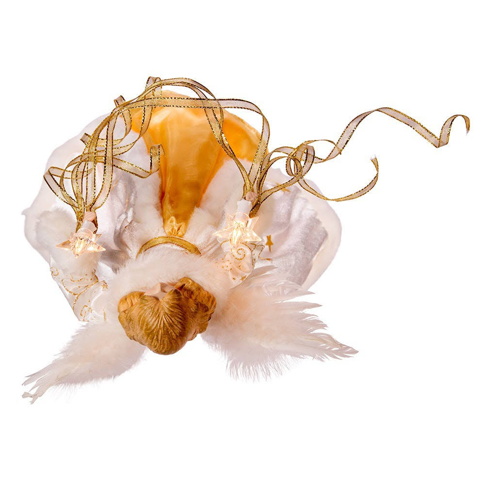 Cream and Gold Angel Treetop O173605