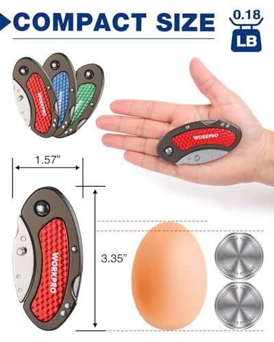 Folding Utility Knife Set with Extra Blades B7643