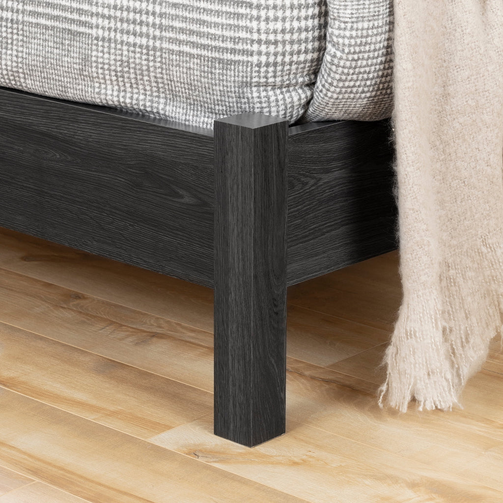 Gray Oak Queen Size Platform Bed U97352