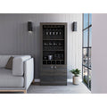 Black Wengue Bar Cabinet D81046
