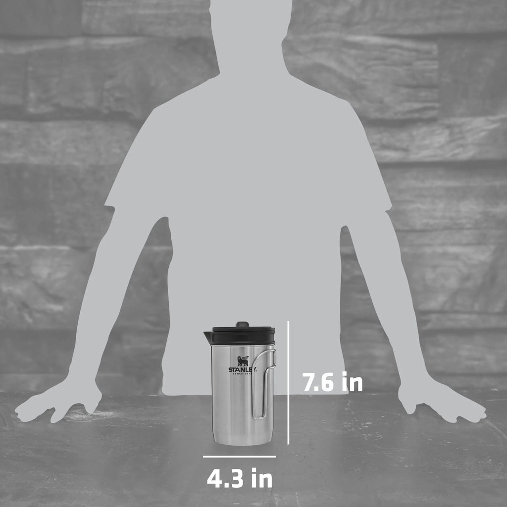 Stainless Steel Camping French Press Coffee Maker, 32 oz O761