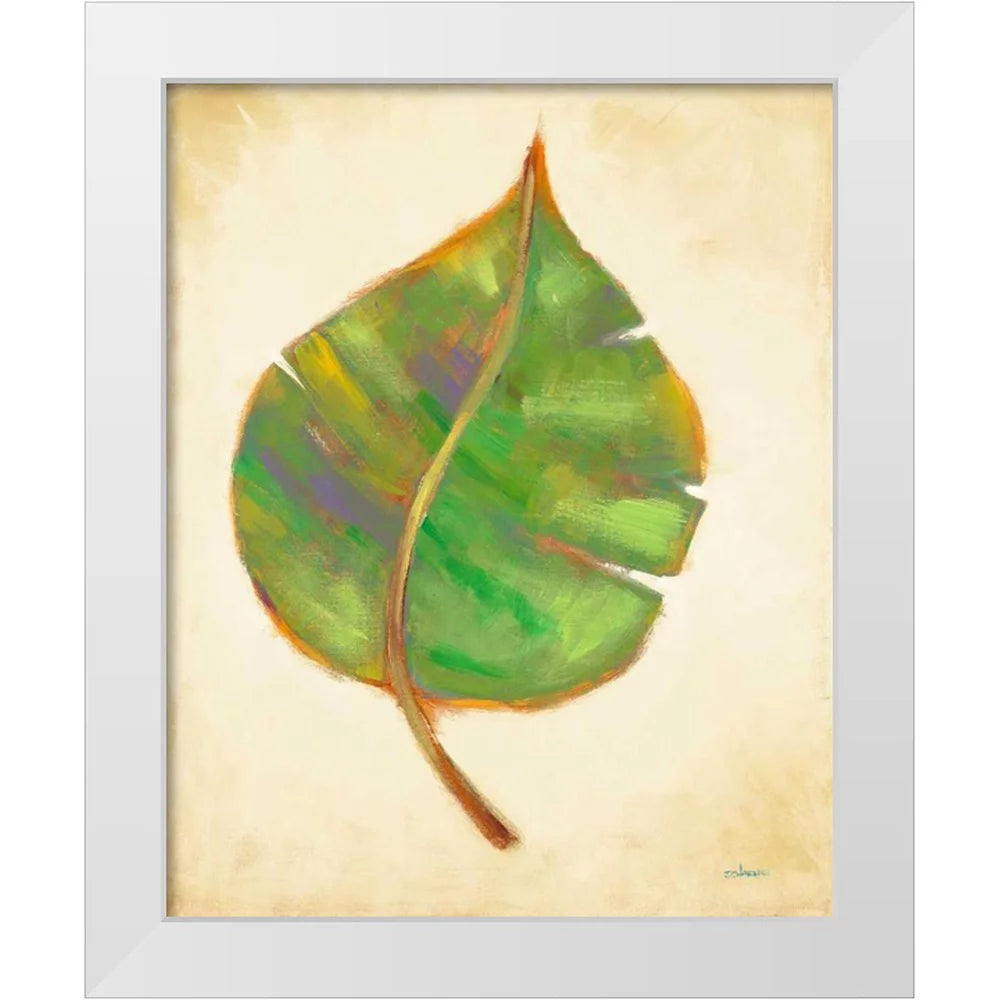 White Modern Wood Framed Art Print F3138