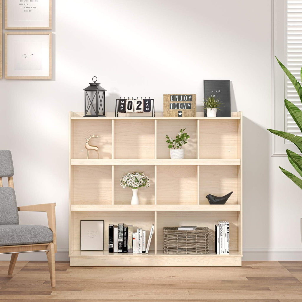 5 Shelf Black Bookcase with 3 Adjustable Shelves S324