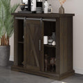 Rustic Storage Cabinet with Sliding Barn Doors K638648