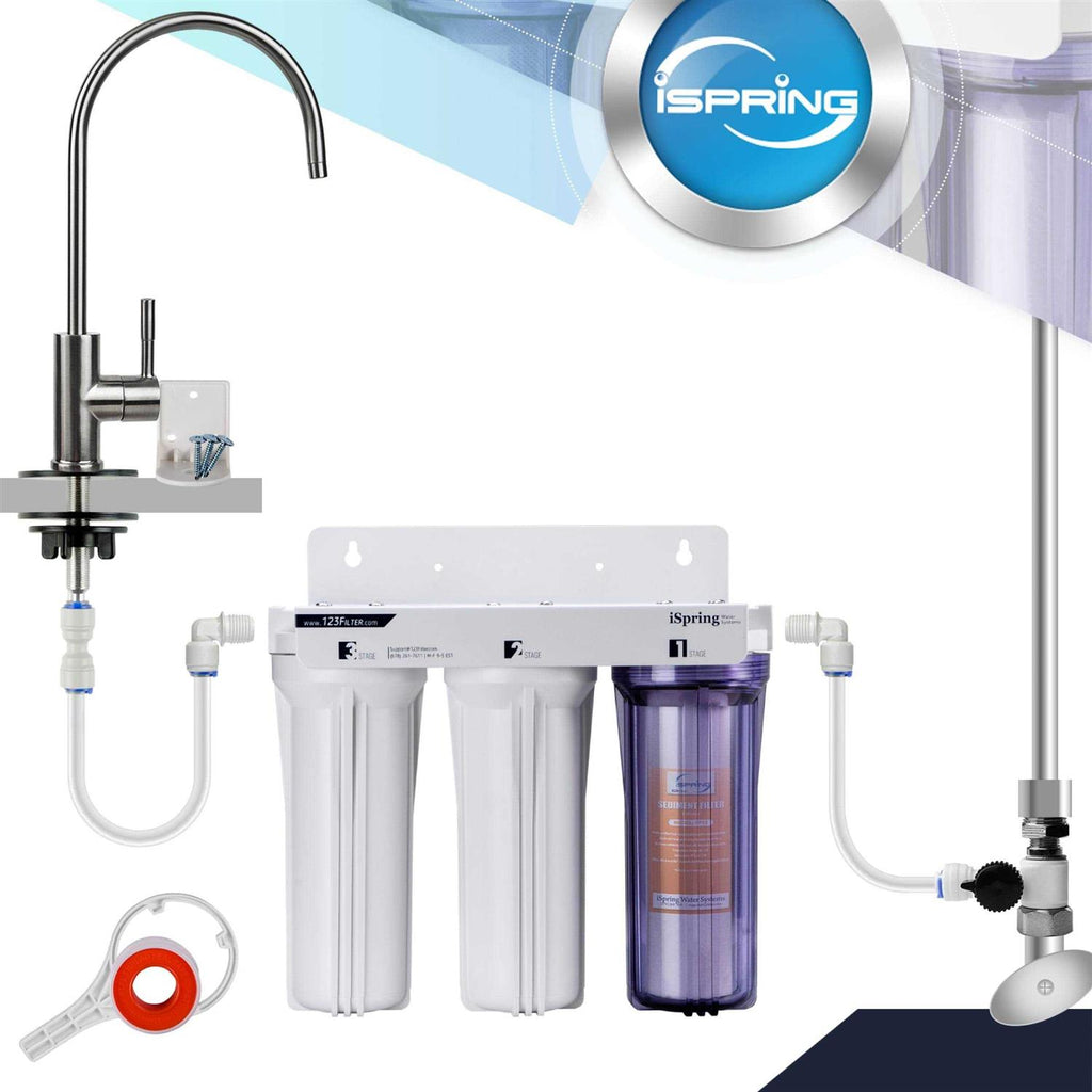 3-Stage Under Sink Tankless Drinking Water Filtration System V274