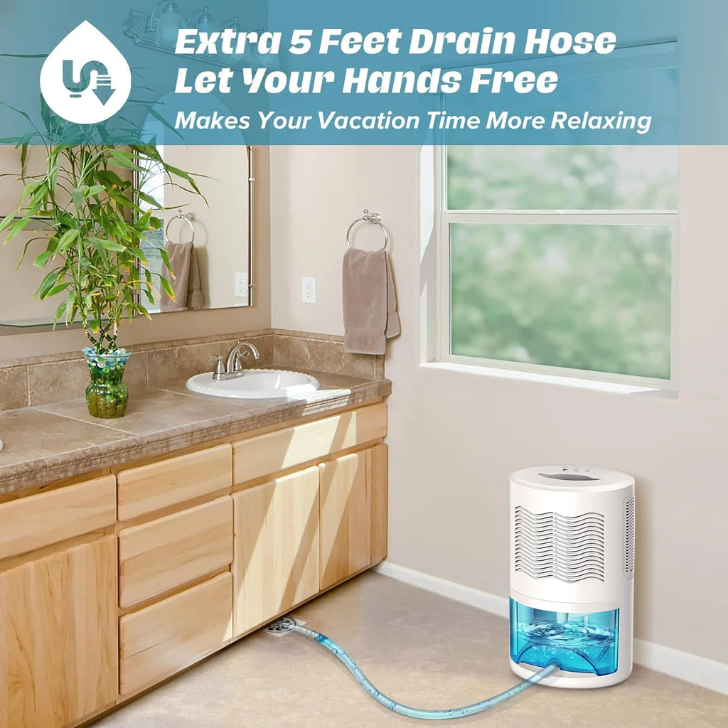800 Sq.ft 68oz Water Tank Dehumidifier with Drain Hose E152931