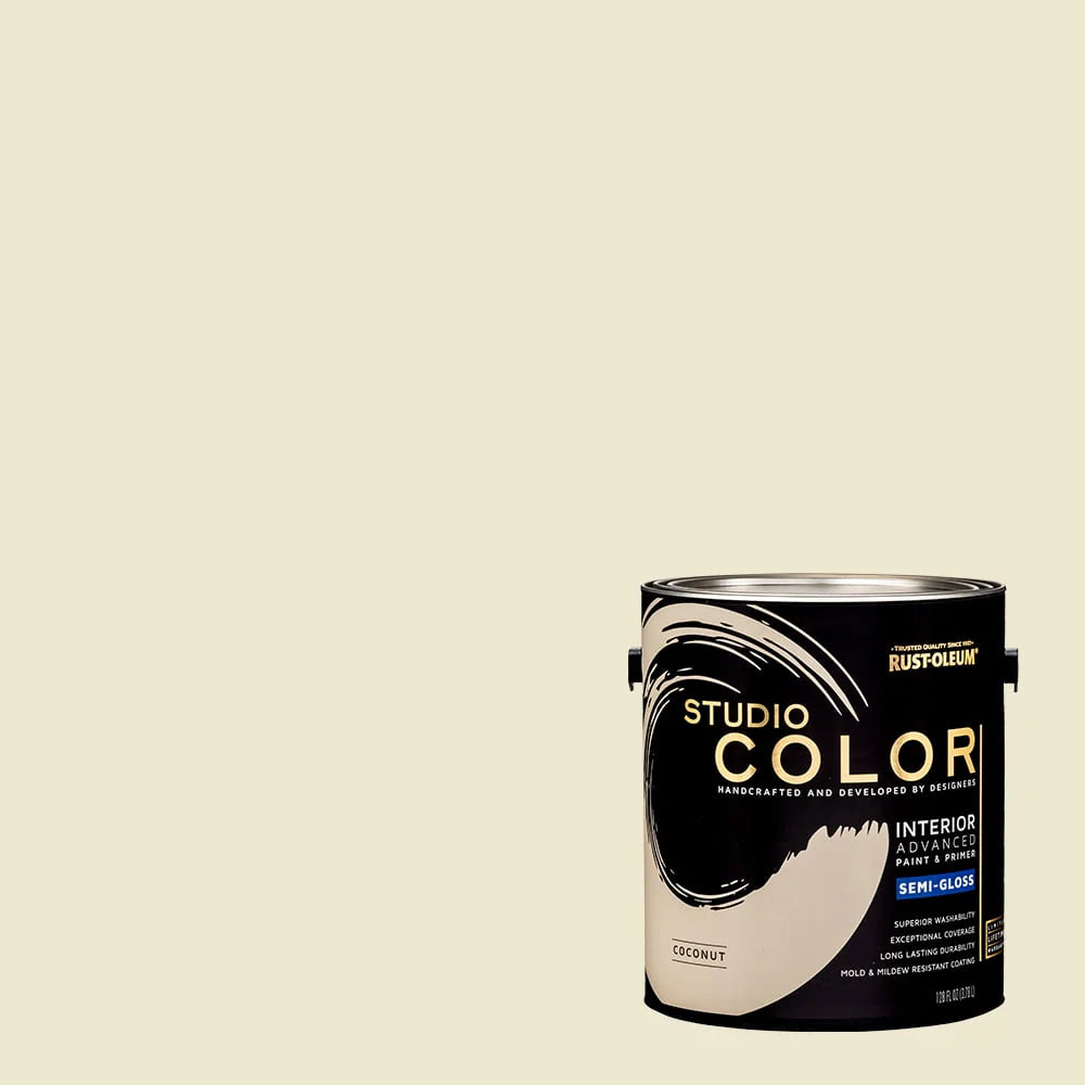 White Interior Paint + Primer Semi-Gloss Gallon Y6799
