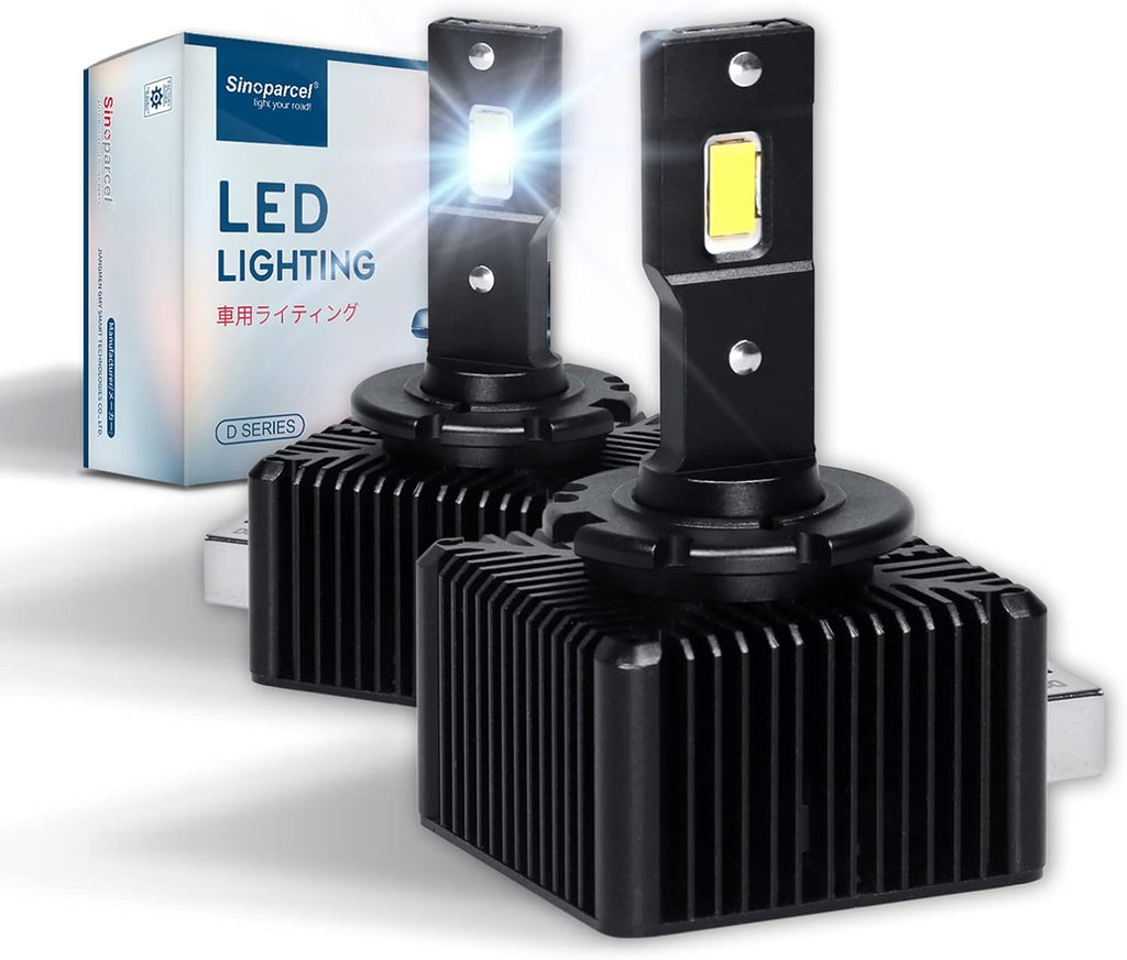 D2S/D2R LED Headlight Bulb 6000K 35W High Low Beam Xenon HID Replacement Lights Pack of 2 G65950