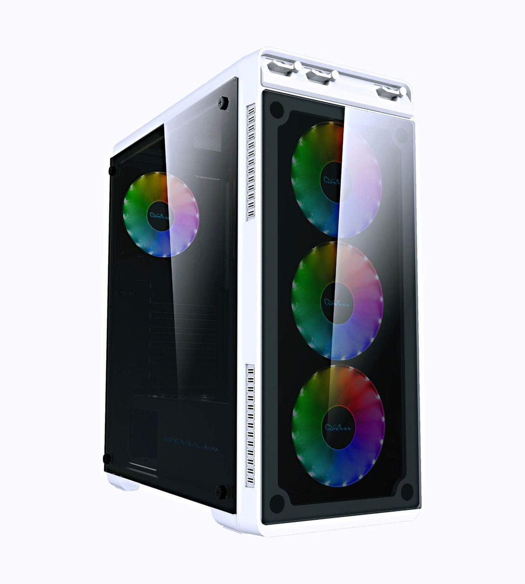 Pink Mid Tower Gaming Case with 4 x RGB Fans K881