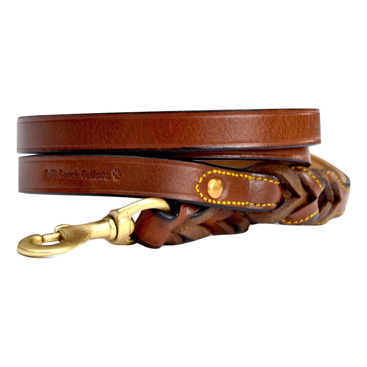 Leather Braided Dog Leash I666